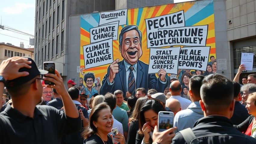 satire emphasizes critical news